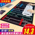 鼠标垫超大号可爱女加厚锁边广告定制定做电脑家用办公快捷键大全书桌垫子简约护腕ps做图word电竞游戏橡胶垫
